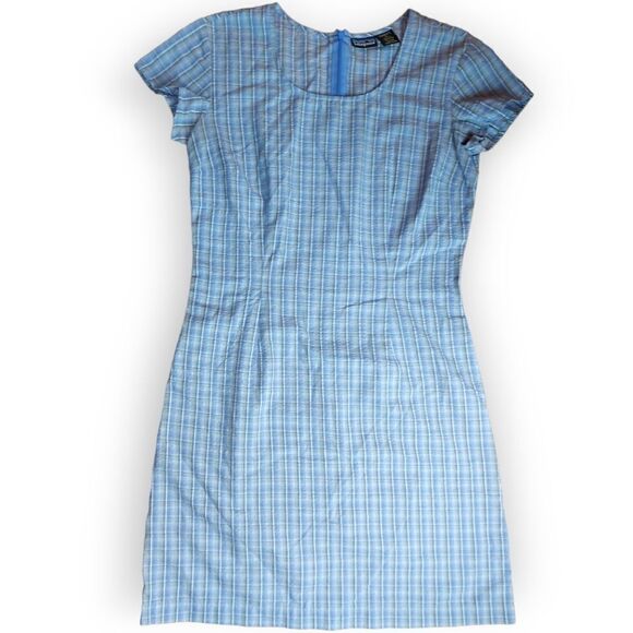 Patagonia Purple Plaid Mini Dress Size 6 - Picture 2 of 10